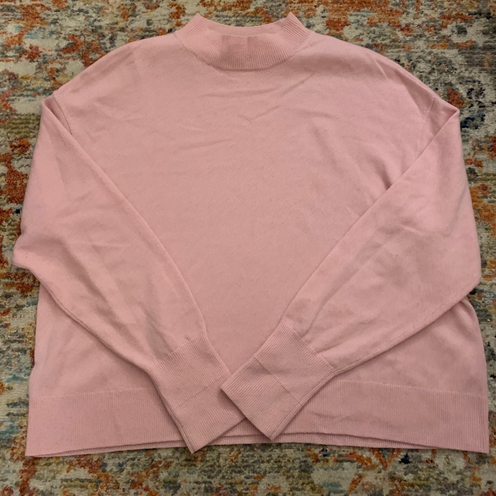 Everlane cashmere sweater, mock neck size medium